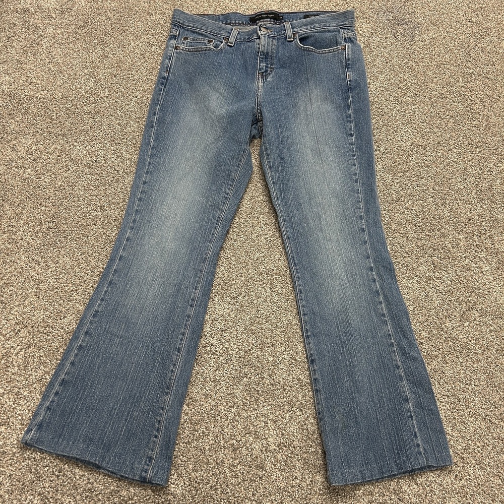 Y2K Calvin Klein Jeans Flare Jeans Womens 10 Med Wash Blue Stretch Denim Pants